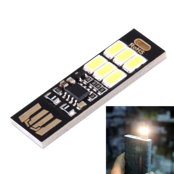 Tragbares doppelseitiges USB-Touch-Licht, mit 6 PCS LED – Bild 1