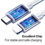 1 m langes Datenkabel USB-C/Typ-C 3.1 Stecker auf 8-poliger Stecker für iPhone/iPad – Bild 3