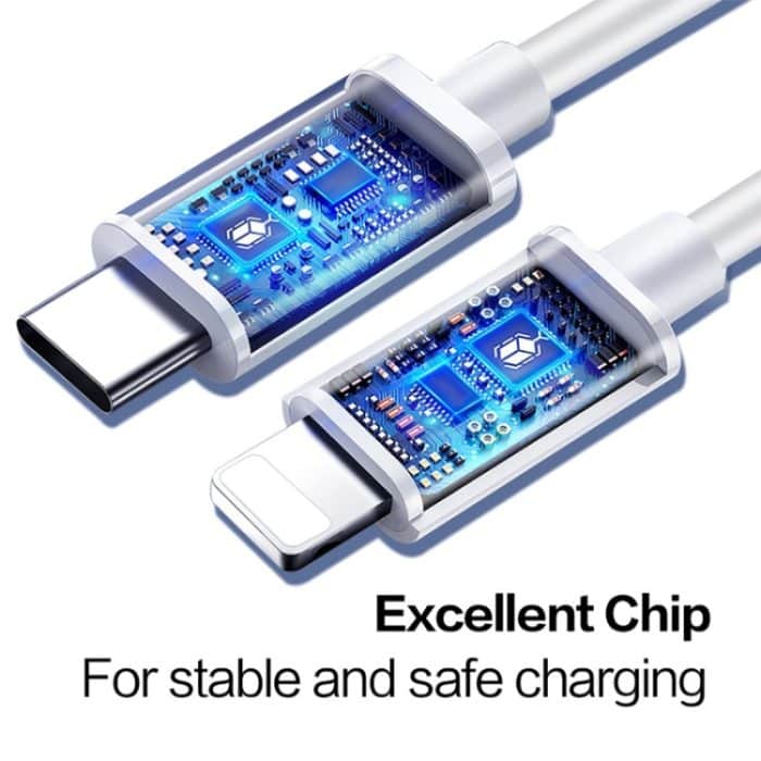 1 m langes Datenkabel USB-C/Typ-C 3.1 Stecker auf 8-poliger Stecker für iPhone/iPad – Bild 3