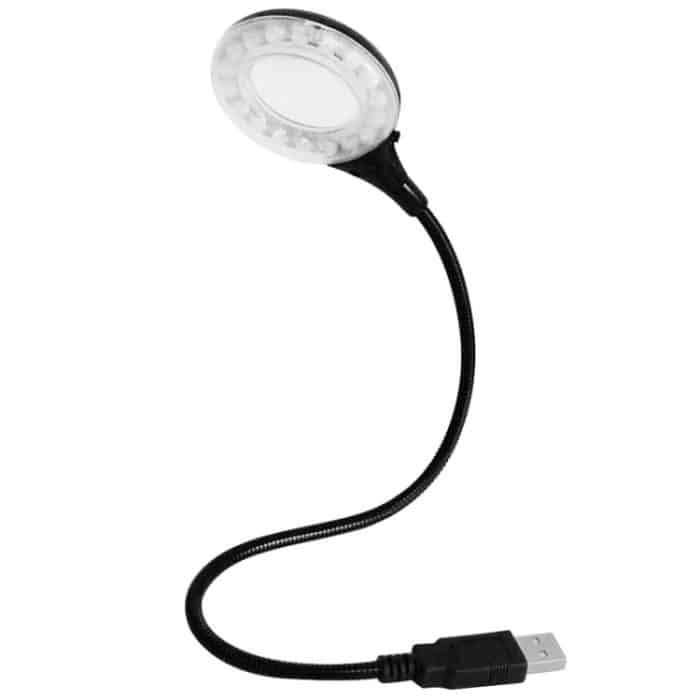 USB Laptop Lampe, 18 LED Super Light, flexible Metallröhre – Bild 1