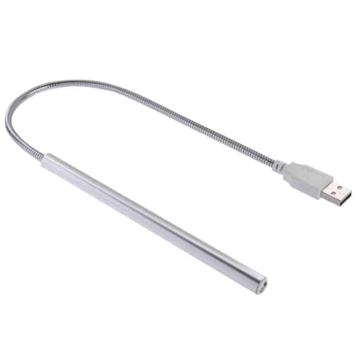 Tragbares Touch Switch USB LED-Licht, 10-LED, 1 W, weißes Licht (Silber) – Bild 5