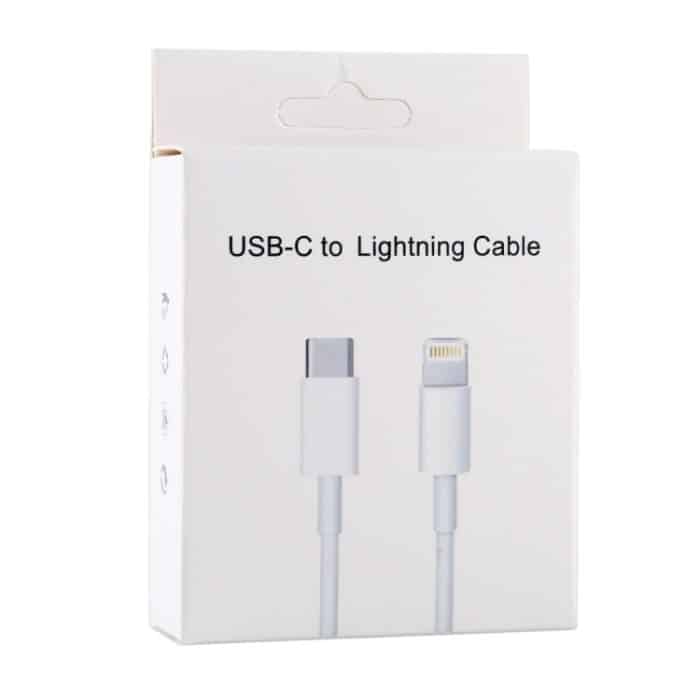 20W 9V / 2a 1M USB-C / Typ-C bis 8 PIN PD Schnelles Ladekabel für iPhone, iPad, Kabellänge: 1 m (weiß) – Bild 5
