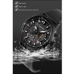 SANDA 5010P Six-Pin Cool Big Dial Wasserdichte Drei-Augen-Herrenuhr Lederarmband Modetrend Herrenuhr – Bild 5