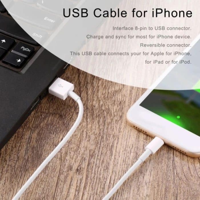 XJ-51 3A USB-zu-8-poliges Schnellladekabel für iPhone 12-Serie, Länge: 2 m – Bild 8