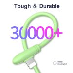 ENKAY Hat-Prince ENK-CB210 2,4 A USB auf 8-poliges 90-Grad-Winkel-Silikon-Datensynchronisierungs-Schnellladekabel, Kabellänge: 1,2 m – Bild 3