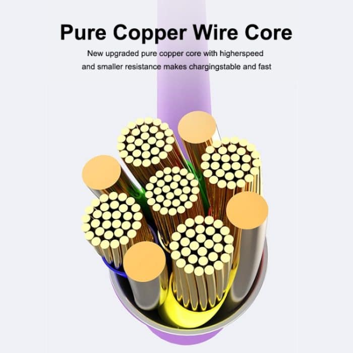 ENKAY Hat-Prince ENK-CB211 2,4 A USB auf 8-poliges 90-Grad-Winkel-Silikon-Datensynchronisations-Schnellladekabel, Kabellänge: 1,8 m – Bild 6