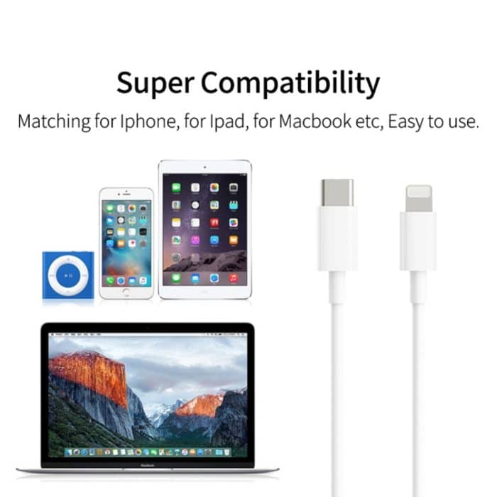 PD20W USB-C/Typ-C auf 8-poliges PD-Schnelllade-Synchronisierungsdatenkabel für iPhone 13/12-Serie – Bild 7