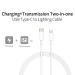 PD30W USB-C / Typ-C auf 8-poliges Schnelllade-Datenkabel für die iPhone-Serie – Bild 3