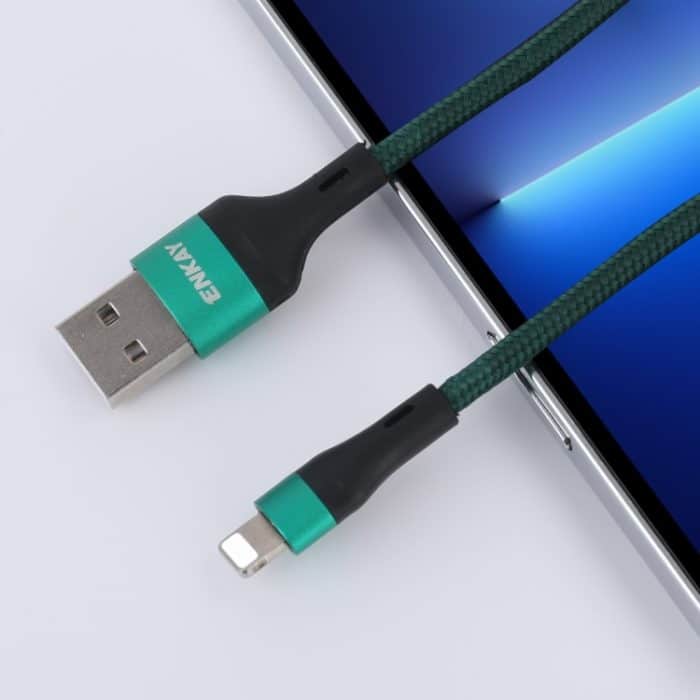 ENKAY ENK-CB118 1 m USB 3.0 auf 8 Pin 3A Schnelllade-Synchronisierungsdatenkabel – Bild 2