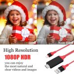 2 m 1080P 8 Pin auf HDMI-Adapterkabel, kompatibel mit iPhone auf HDMI-Adapter, – Bild 3