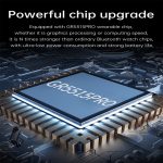 E600 1,47-Zoll-Farbbildschirm-Smartwatch, Silikonarmband, unterstützt Herzfrequenzüberwachung/Blutdrucküberwachung – Bild 5