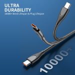 ENKAY ENK-CB131 USB auf 8-polige Schlauchfeder aus Kohlenstoffstahl, 2,4 A, Schnelllade-Datenkabel – Bild 5