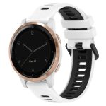 18 mm Sport-Uhrenarmband aus zweifarbigem Silikon