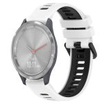 18 mm Sport-Uhrenarmband aus zweifarbigem Silikon