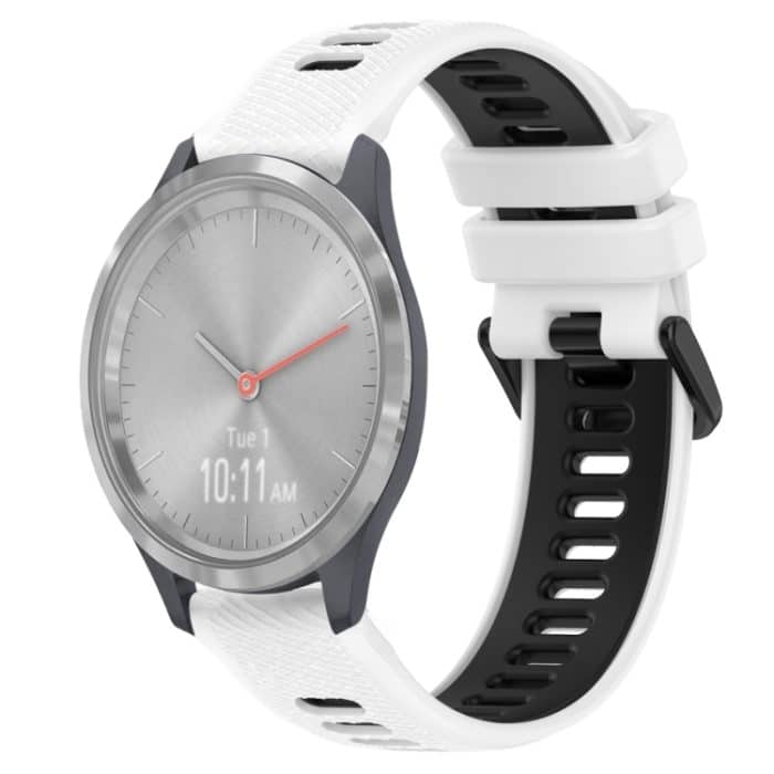 SYA002185007A.jpg 18 mm Sport-Uhrenarmband aus zweifarbigem Silikon – Bild 1