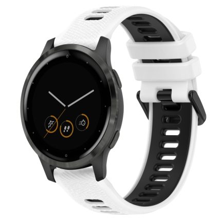 18 mm Sport-Uhrenarmband aus zweifarbigem Silikon