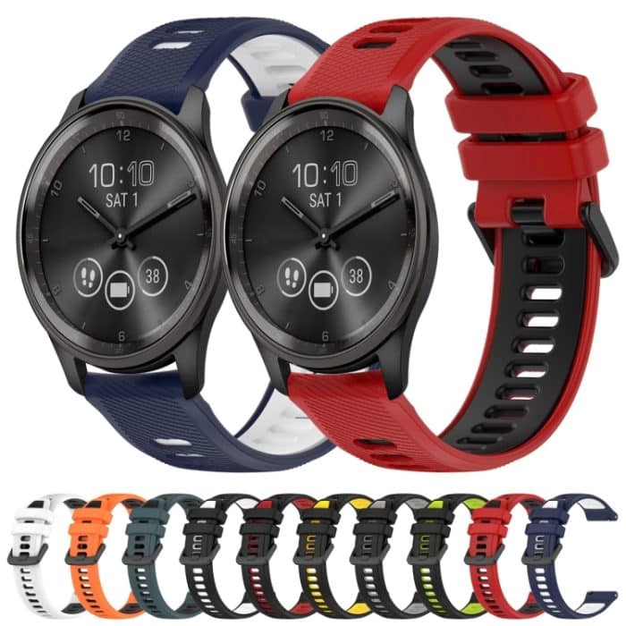 SYA002185201_B1-7.jpg 20 mm Sport-Uhrenarmband aus zweifarbigem Silikon – Bild 2
