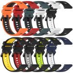 20 mm Sport-Uhrenarmband aus zweifarbigem Silikon, For Garmin Vivomove Trend, For Garmin Vivomove Sport, For Garmin Vivoactive3, For Garmin Vivoactive3 Music – Bild 4
