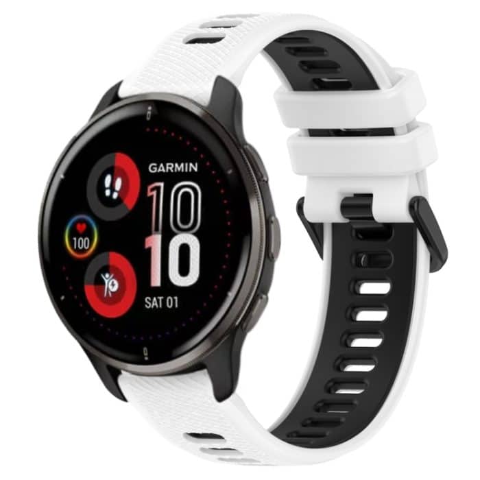 SYA002185205A.jpg 20 mm Sport-Uhrenarmband aus zweifarbigem Silikon – Bild 1