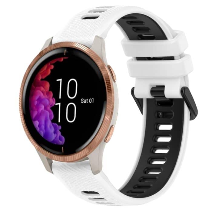 SYA002185209A.jpg 20 mm Sport-Uhrenarmband aus zweifarbigem Silikon – Bild 1