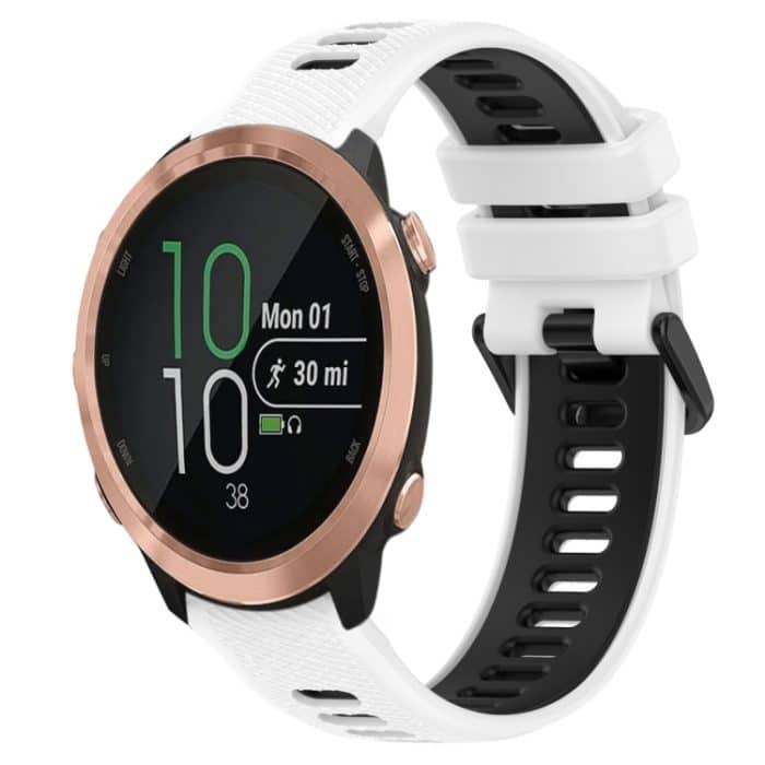 20 mm Sport-Uhrenarmband aus zweifarbigem Silikon – Bild 1