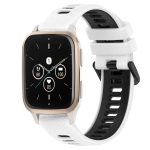 20 mm Sport-Uhrenarmband aus zweifarbigem Silikon