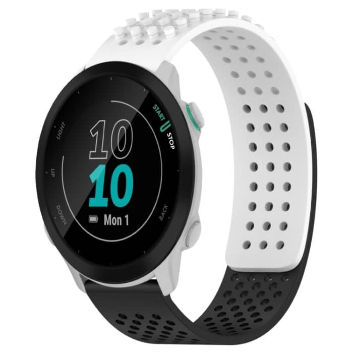 SYA002349808A.jpg 20 mm Löcher, atmungsaktives Silikon-Uhrenarmband mit 3D-Punkten – Bild 1