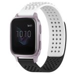 20 mm Löcher, atmungsaktives Silikon-Uhrenarmband mit 3D-Punkten