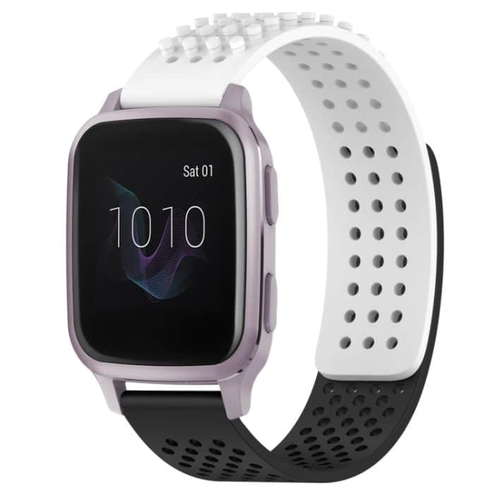 20 mm Löcher, atmungsaktives Silikon-Uhrenarmband mit 3D-Punkten – Bild 1