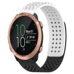 20 mm Löcher, atmungsaktives Silikon-Uhrenarmband mit 3D-Punkten