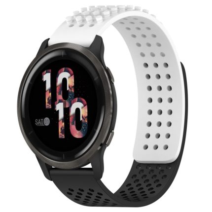 22 mm Löcher, atmungsaktives Silikon-Uhrenarmband mit 3D-Punkten