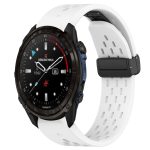 20 mm großes Silikon-Uhrenarmband mit Faltschließe und Loch