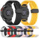 20 mm großes Silikon-Uhrenarmband mit Faltschließe und Loch, For Garmin Fenix 8 AMOLED 43mm, For Garmin Fenix 7S Pro 42mm, For Garmin Epix Pro 42mm, For Garmin Instinct 2S – Bild 3