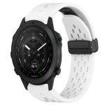 22 mm großes Silikon-Uhrenarmband mit Faltschließe und Loch