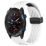 26 mm großes Silikon-Uhrenarmband mit Faltschließe und Loch