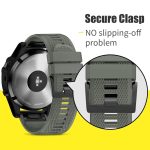 22 mm Silikon-Uhrenarmband mit Schnellverschluss, For Garmin Fenix E 47mm, For Garmin Fenix 8 MIP 47mm, For Garmin Fenix 8 AMOLED 47mm – Bild 4