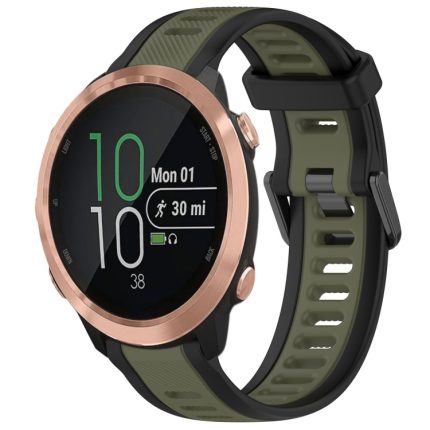 20 mm zweifarbiges, strukturiertes Silikon-Uhrenarmband