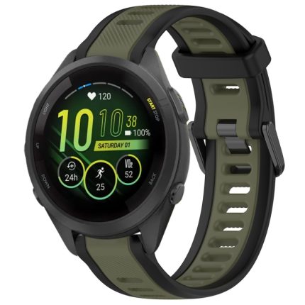 18 mm zweifarbiges strukturiertes Silikon-Uhrenarmband