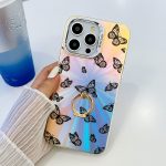 Galvanisierte Laser-Schmetterlings-Ringhalter-Telefonhülle – Bild 3