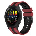 22 mm zweifarbiges Sport-Uhrenarmband aus Silikon