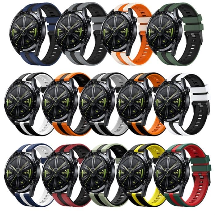 SYA0026408_B2-4.jpg 22 mm zweifarbiges Sport-Uhrenarmband aus Silikon – Bild 3