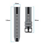 22 mm zweifarbiges Sport-Uhrenarmband aus Silikon – Bild 5