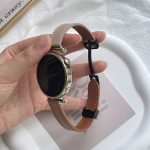 22 mm schmales Uhrenarmband aus Mikrofaser-Leder mit magnetischer Schnalle – Bild 5