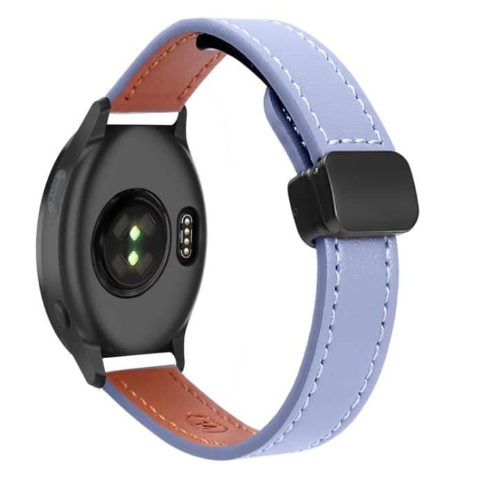 Schlankes 20-mm-Uhrenarmband aus Mikrofaserleder mit magnetischer Schnalle – Bild 1