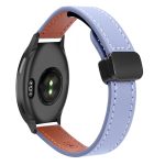 Schlankes 20-mm-Uhrenarmband aus Mikrofaserleder mit magnetischer Schnalle