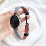 Schlankes 20-mm-Uhrenarmband aus Mikrofaserleder mit magnetischer Schnalle – Bild 5