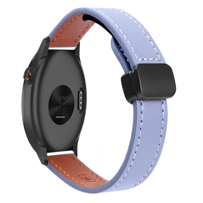 SYA002672711A.jpg Schlankes 20-mm-Uhrenarmband aus Mikrofaserleder mit magnetischer Schnalle – Bild 1