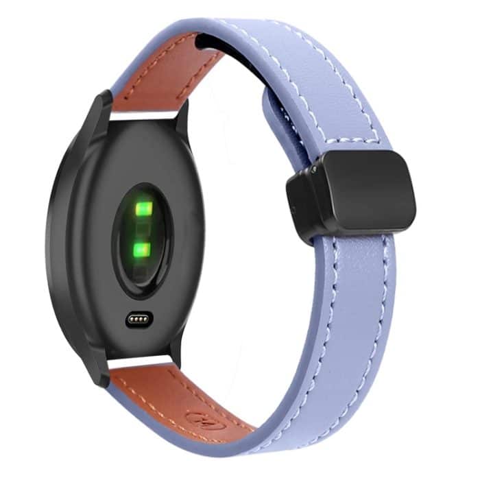 SYA002672713A.jpg Schlankes 20-mm-Uhrenarmband aus Mikrofaserleder mit magnetischer Schnalle – Bild 1