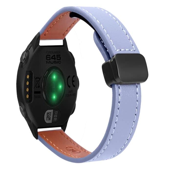 Schlankes 20-mm-Uhrenarmband aus Mikrofaserleder mit magnetischer Schnalle – Bild 1