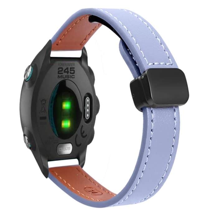 Schlankes 20-mm-Uhrenarmband aus Mikrofaserleder mit magnetischer Schnalle – Bild 1